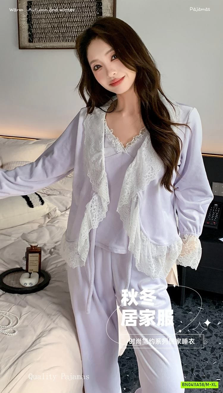 BỘ NGỦ NHUNG 3 CHI TIẾT CAO CẤP