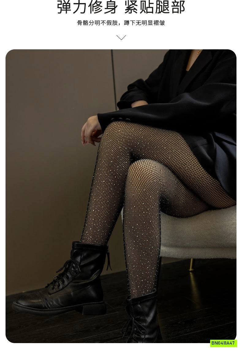 QUẦN TẤT ĐÁ BLING LÓT LÔNG