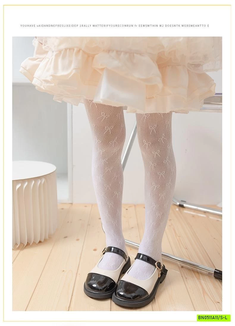 QUẦN TẤT REN THÊU NƠ