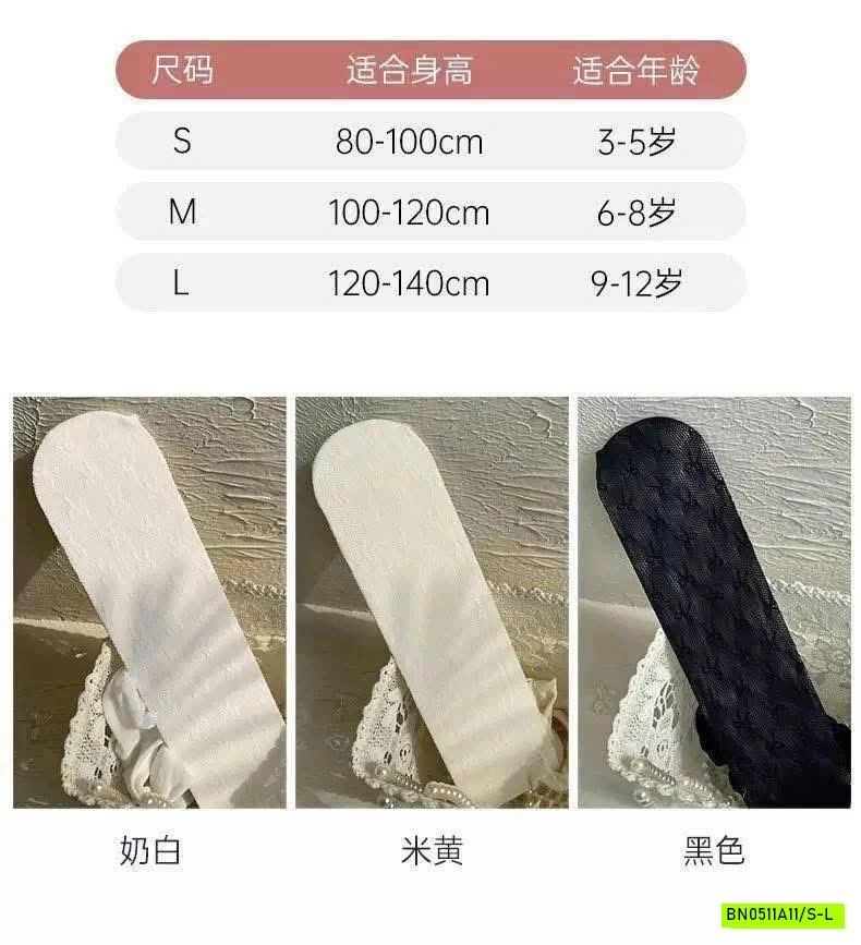 QUẦN TẤT REN THÊU NƠ