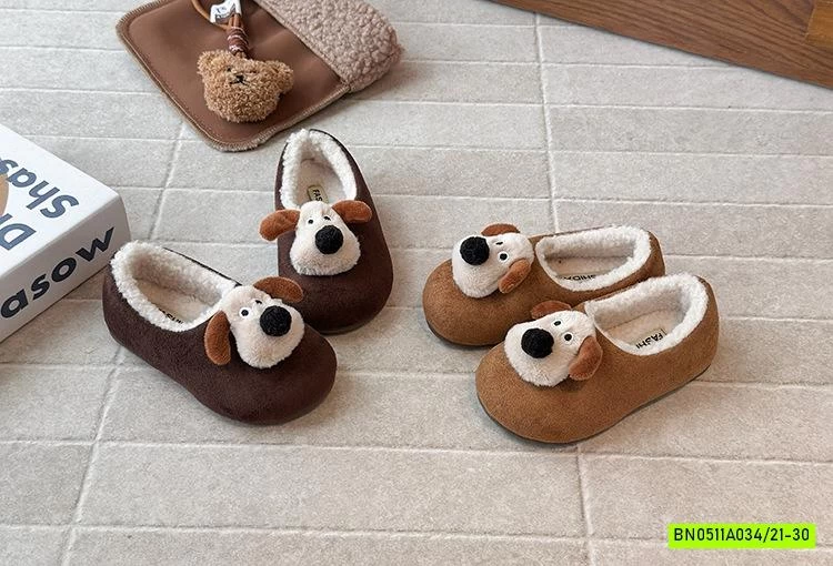 GIÀY DA LỘN LÔNG CỪU GẮN CÚN