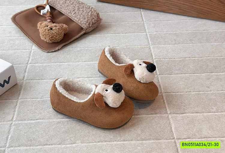 GIÀY DA LỘN LÔNG CỪU GẮN CÚN