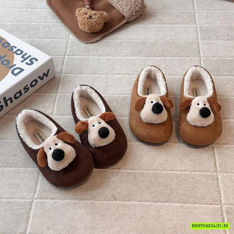 GIÀY DA LỘN LÔNG CỪU GẮN CÚN