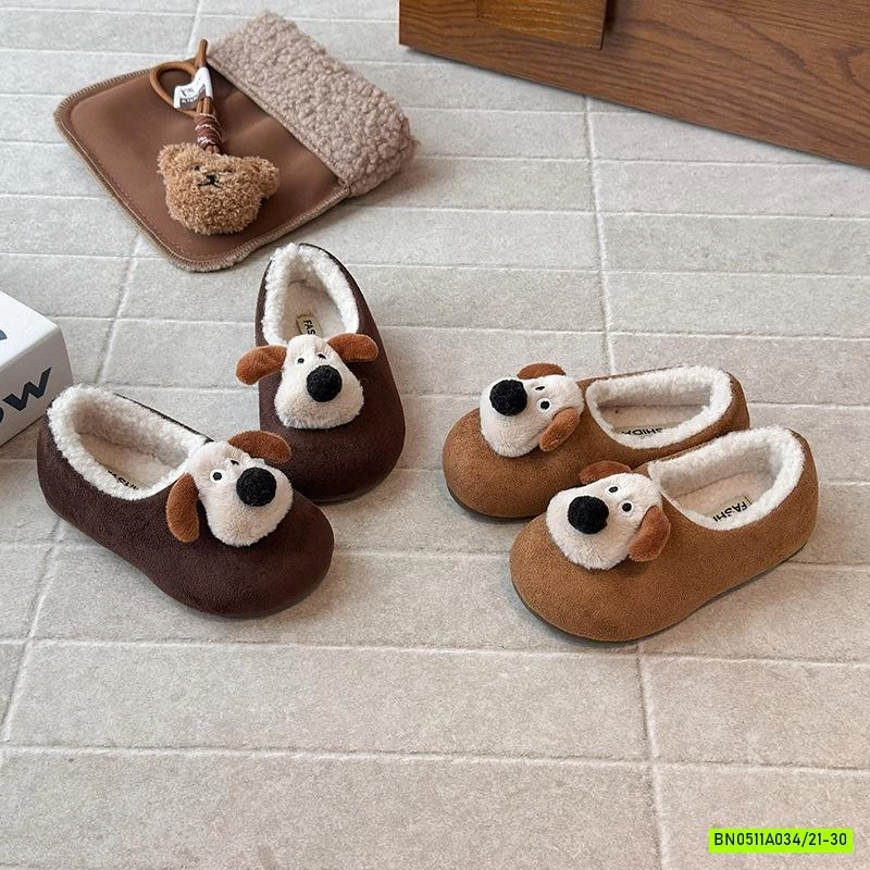 GIÀY DA LỘN LÔNG CỪU GẮN CÚN