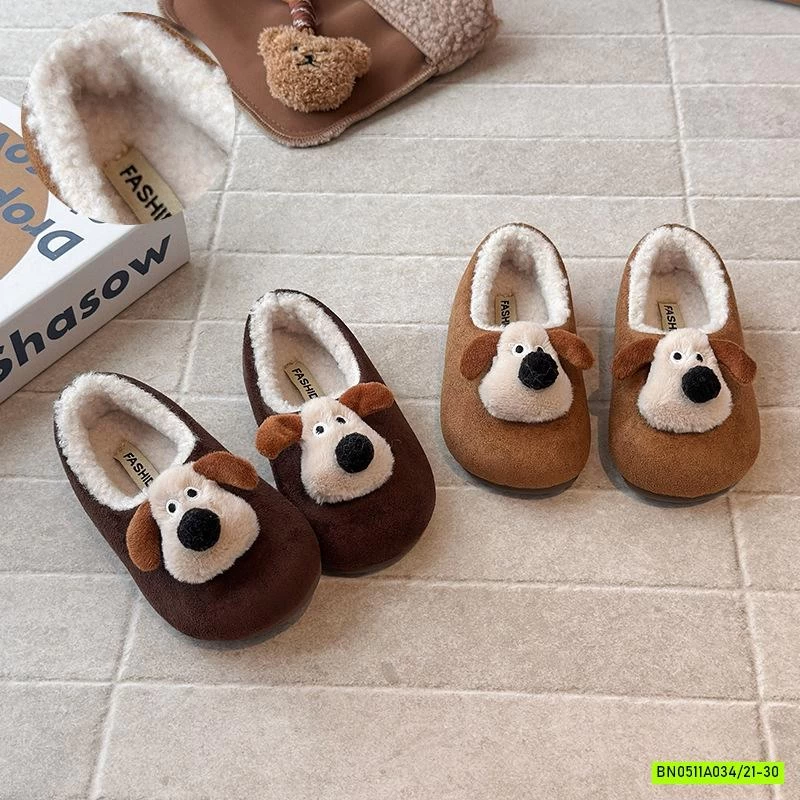 GIÀY DA LỘN LÔNG CỪU GẮN CÚN