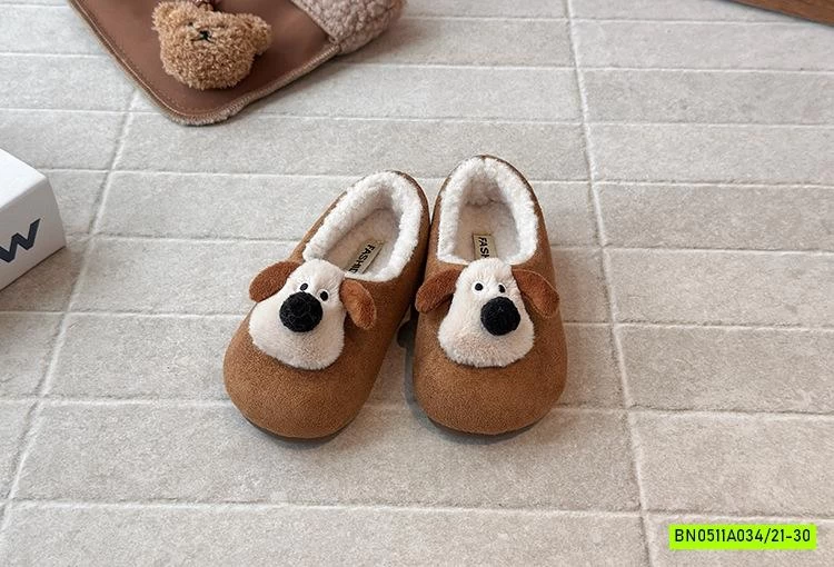 GIÀY DA LỘN LÔNG CỪU GẮN CÚN