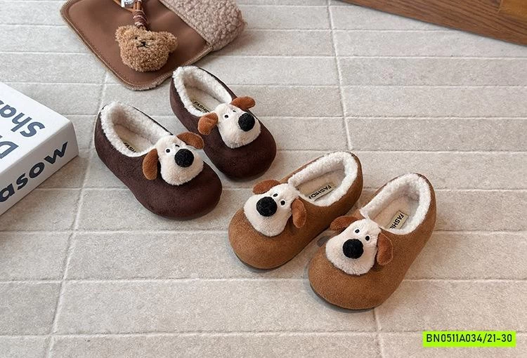 GIÀY DA LỘN LÔNG CỪU GẮN CÚN