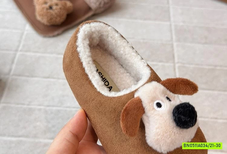 GIÀY DA LỘN LÔNG CỪU GẮN CÚN