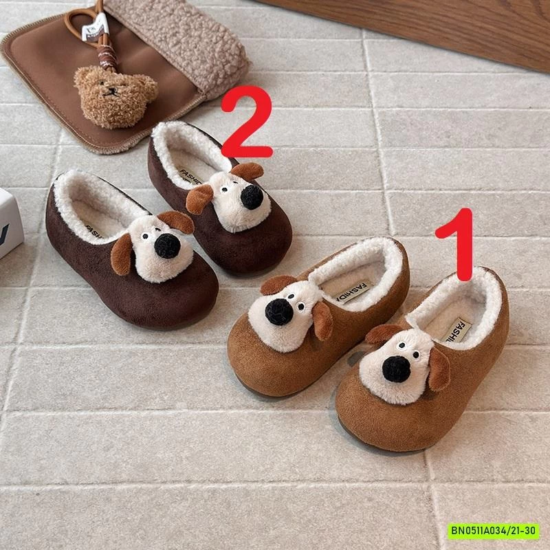 GIÀY DA LỘN LÔNG CỪU GẮN CÚN