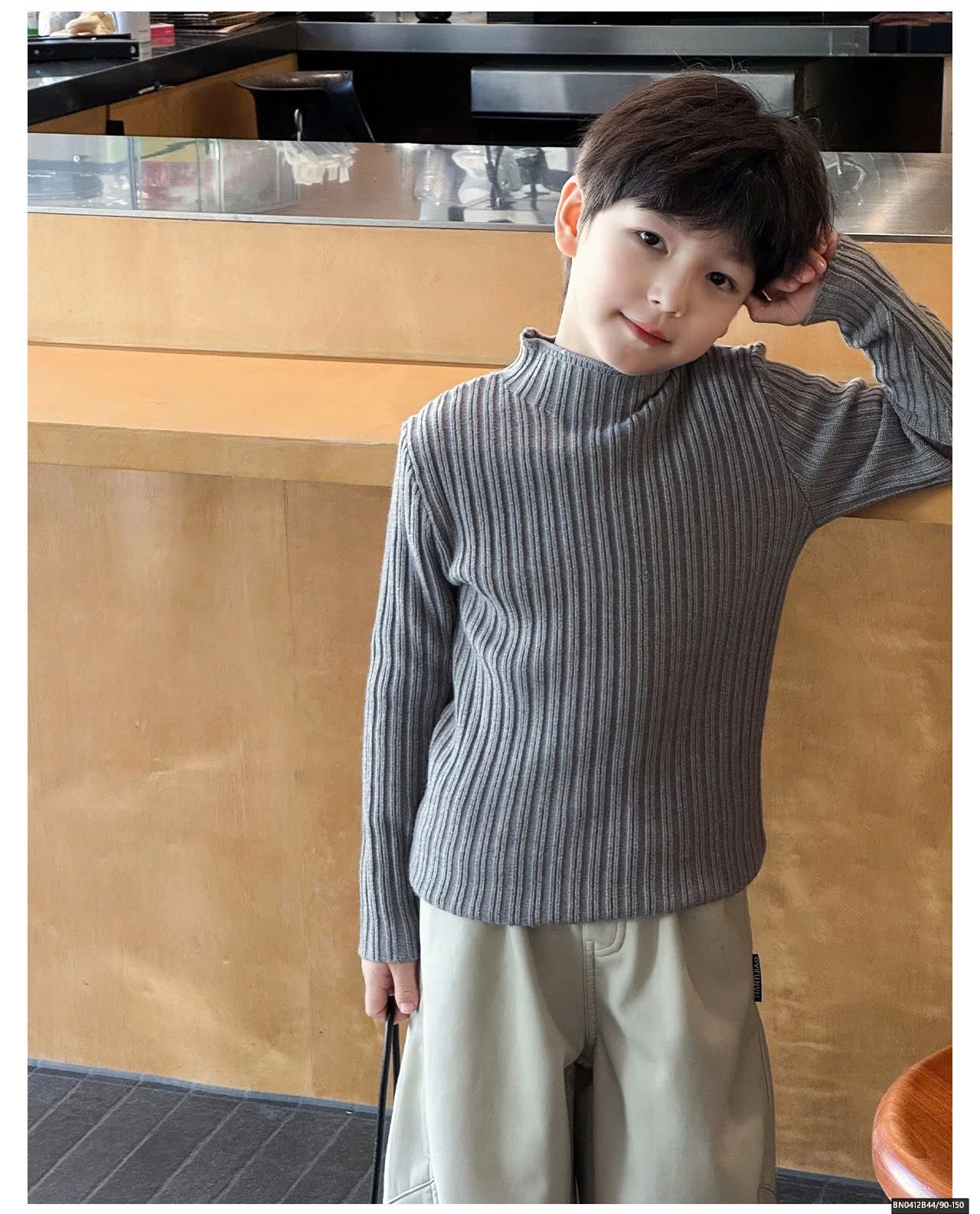 ÁO LEN GÂN CỔ LỌ AOAOKIDS