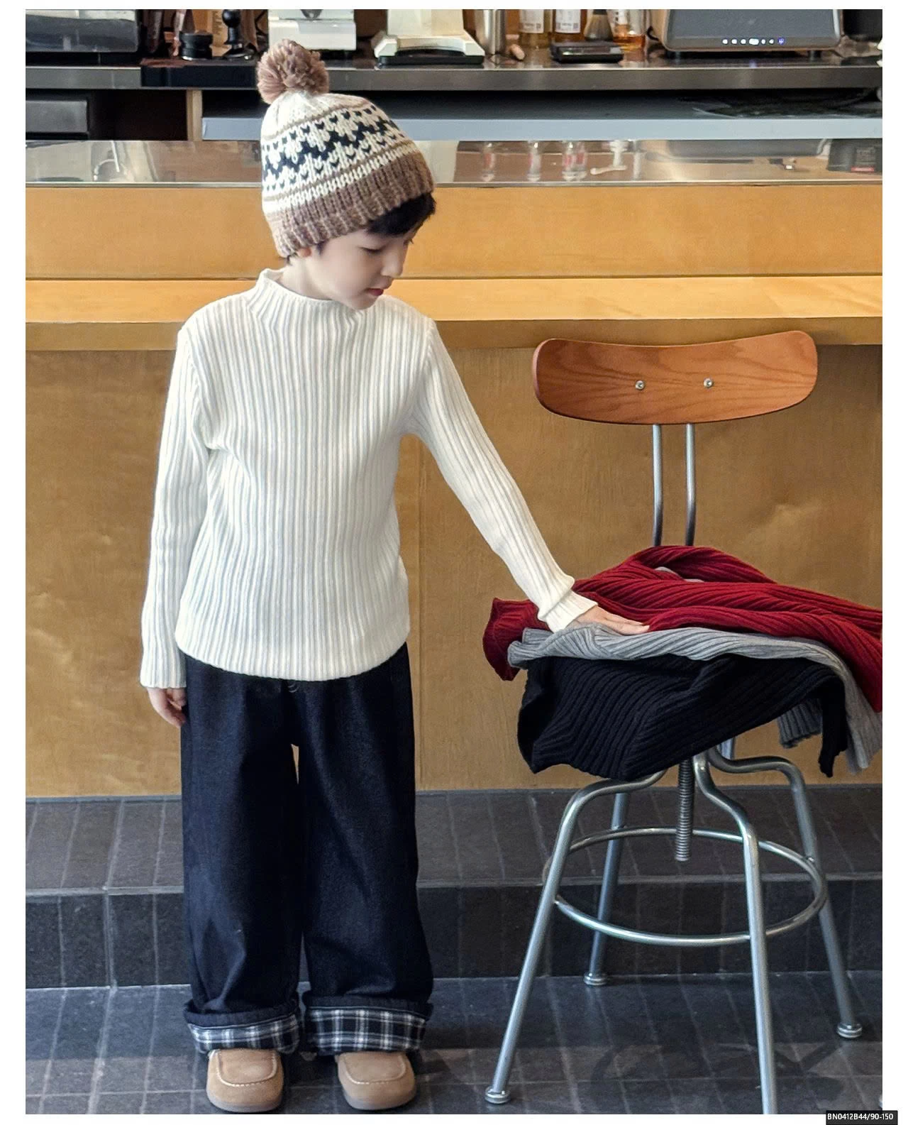 ÁO LEN GÂN CỔ LỌ AOAOKIDS