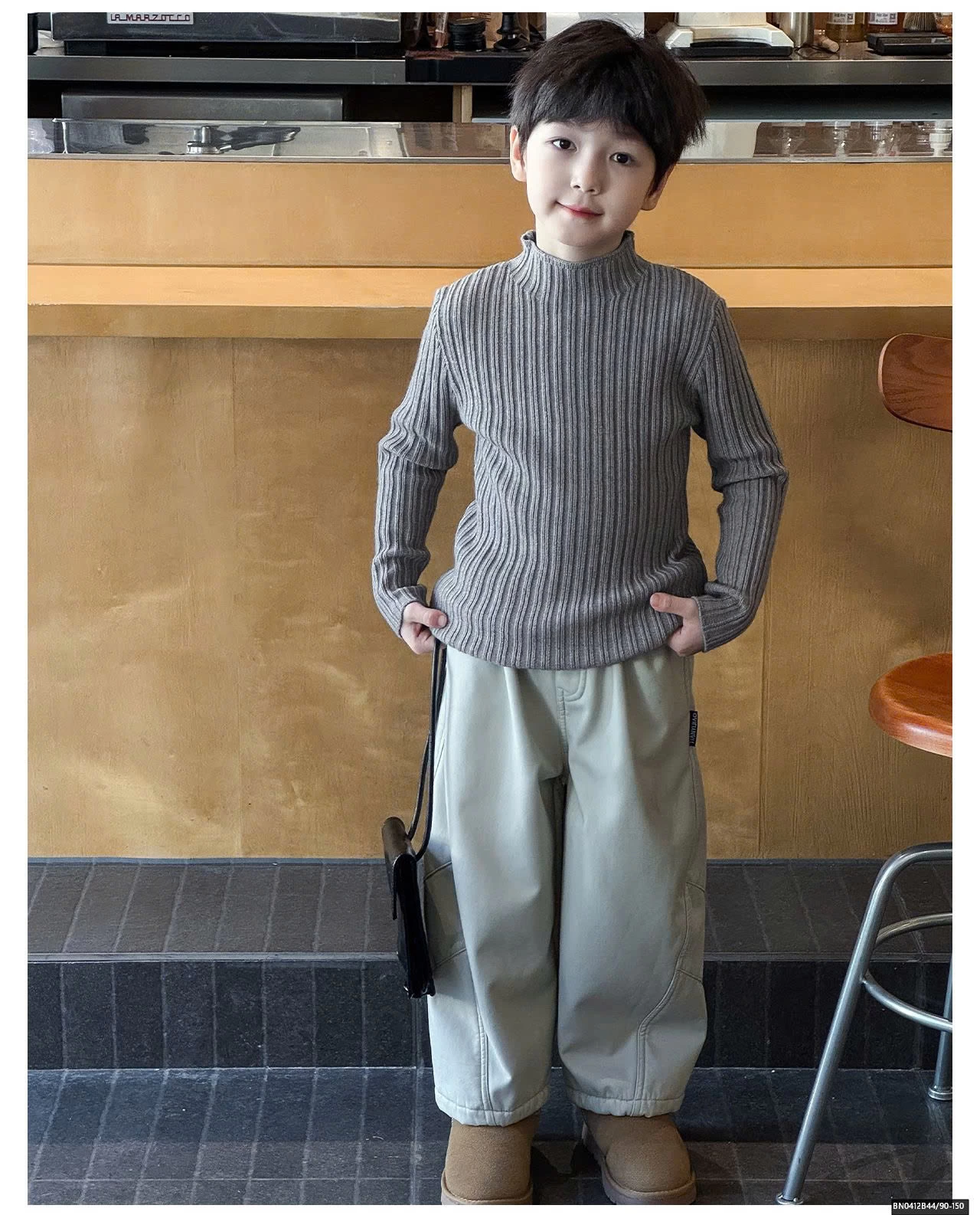 ÁO LEN GÂN CỔ LỌ AOAOKIDS