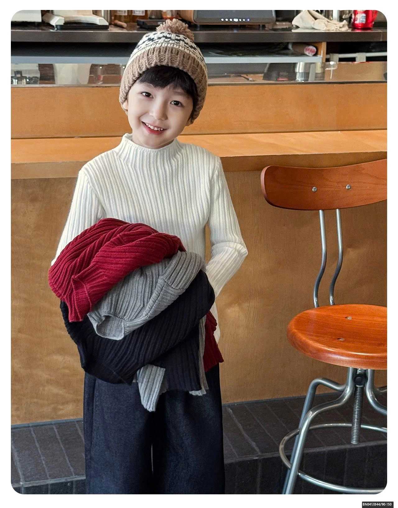 ÁO LEN GÂN CỔ LỌ AOAOKIDS