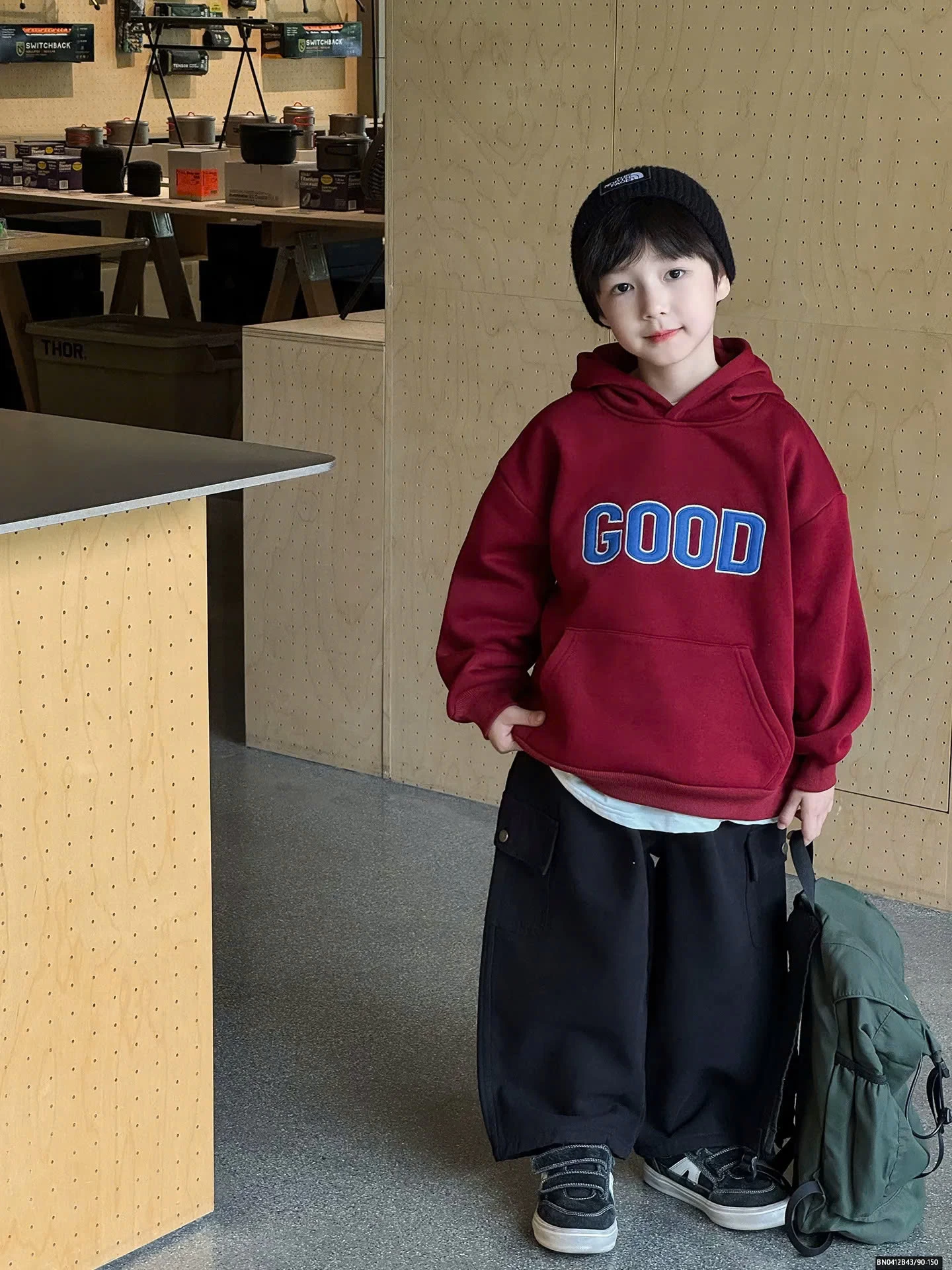 ÁO HOODIE CHỮ  GOOD AOAOKIDS