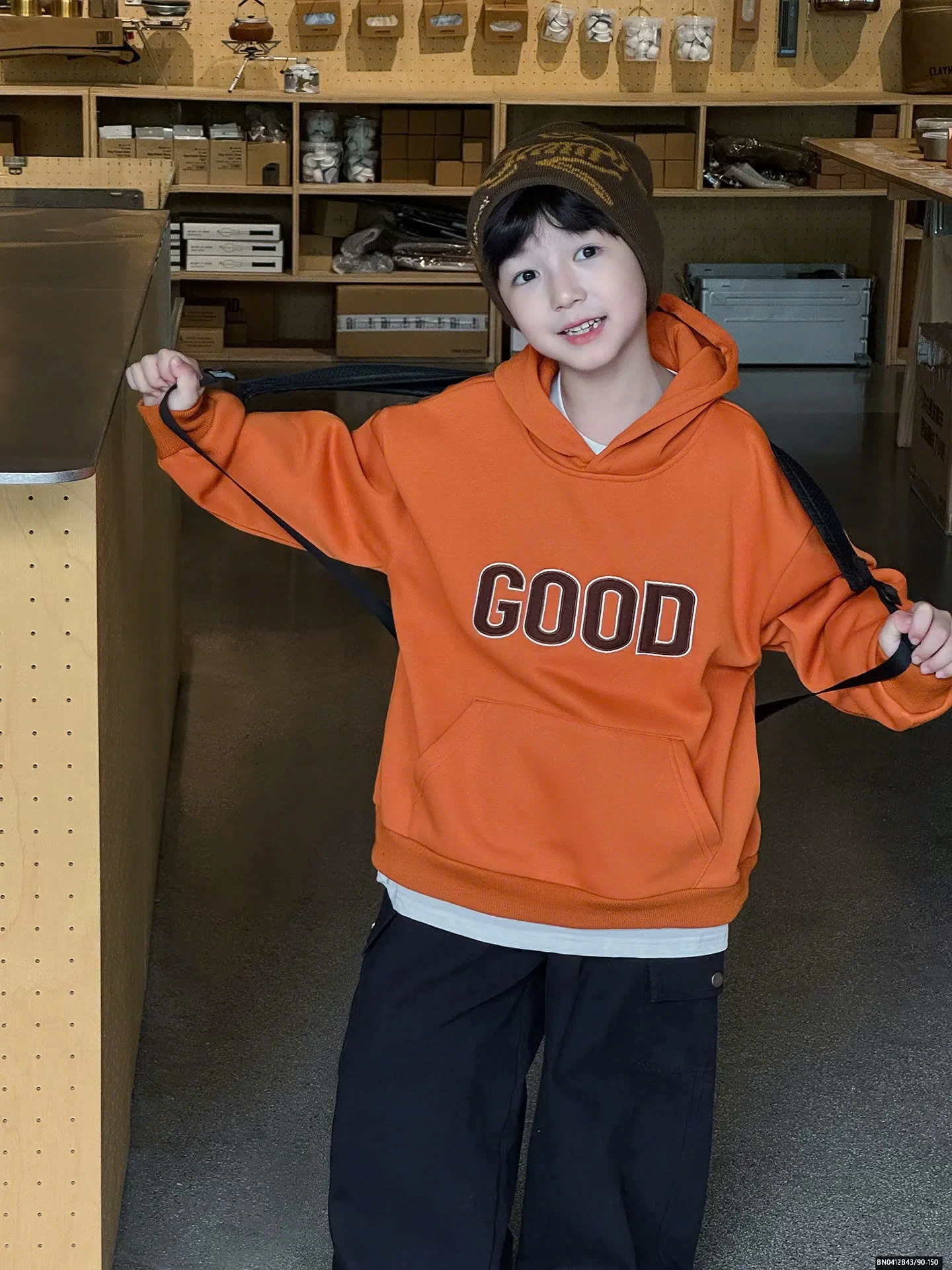 ÁO HOODIE CHỮ  GOOD AOAOKIDS