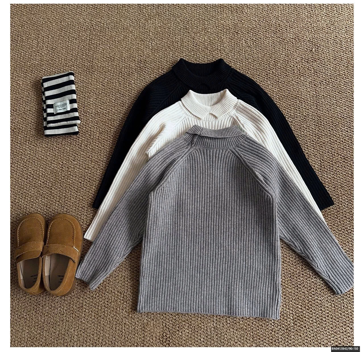 ÁO LEN TRƠN CAO CỔ AOAOKIDS