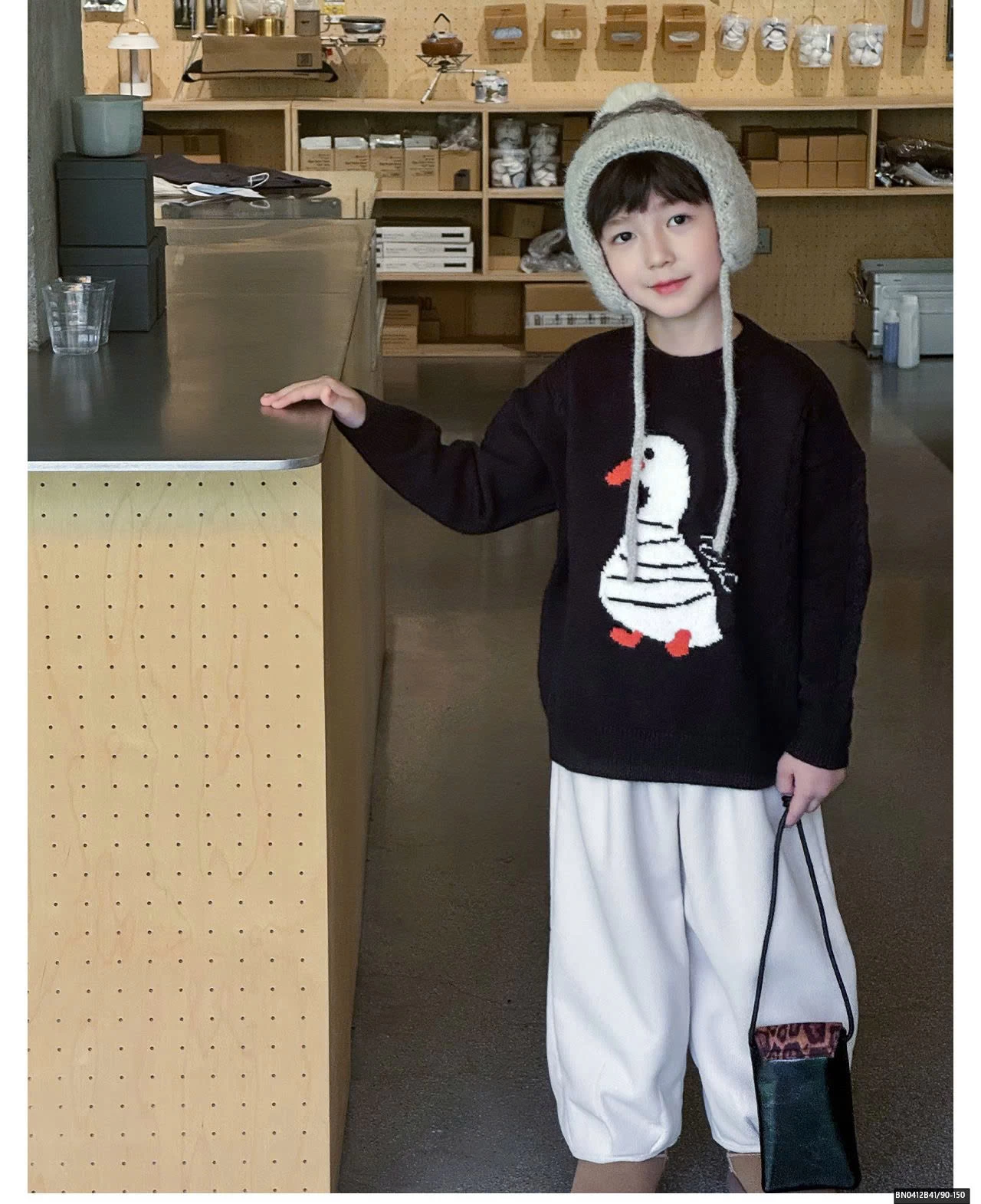 ÁO LEN CỔ TRÒN CON VỊT AOAOKIDS