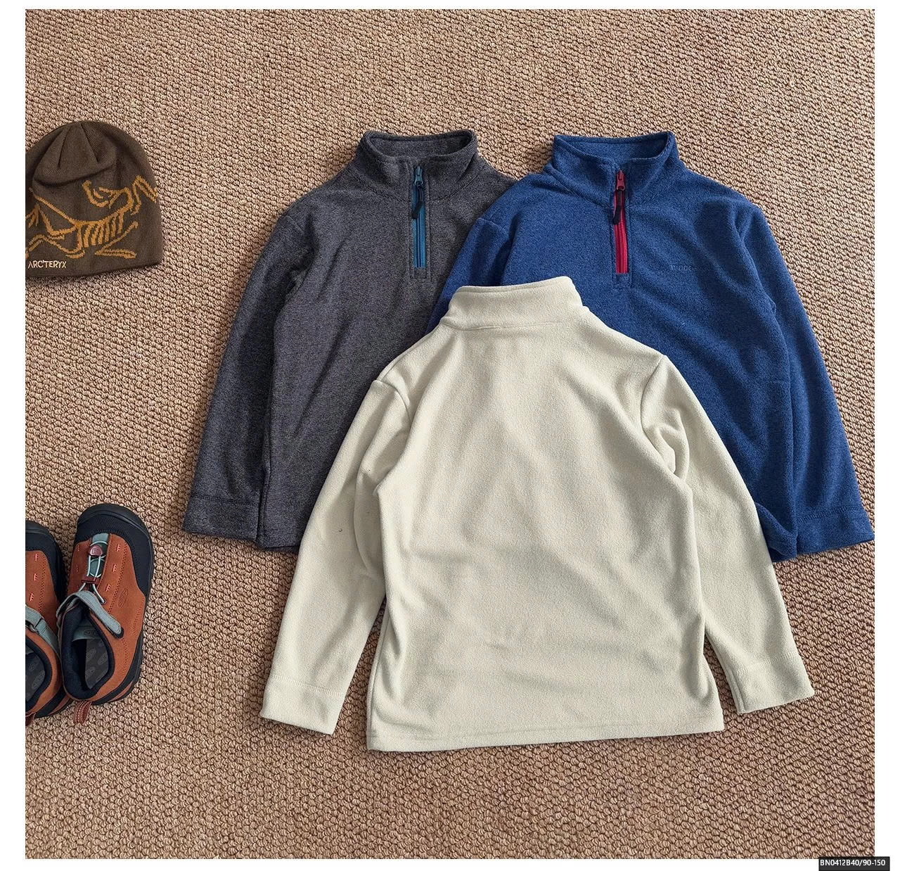 ÁO NỈ BÔNG CỔ KHÓA AOAOKIDS