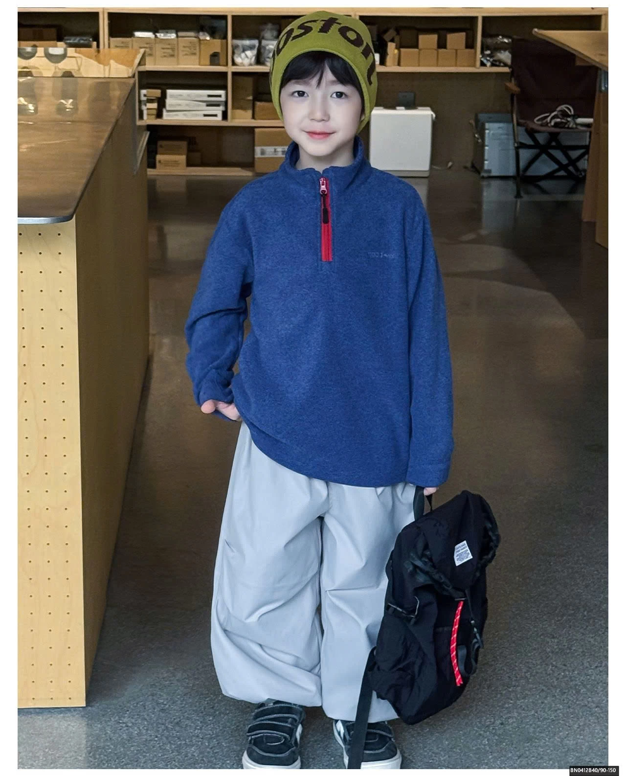 ÁO NỈ BÔNG CỔ KHÓA AOAOKIDS