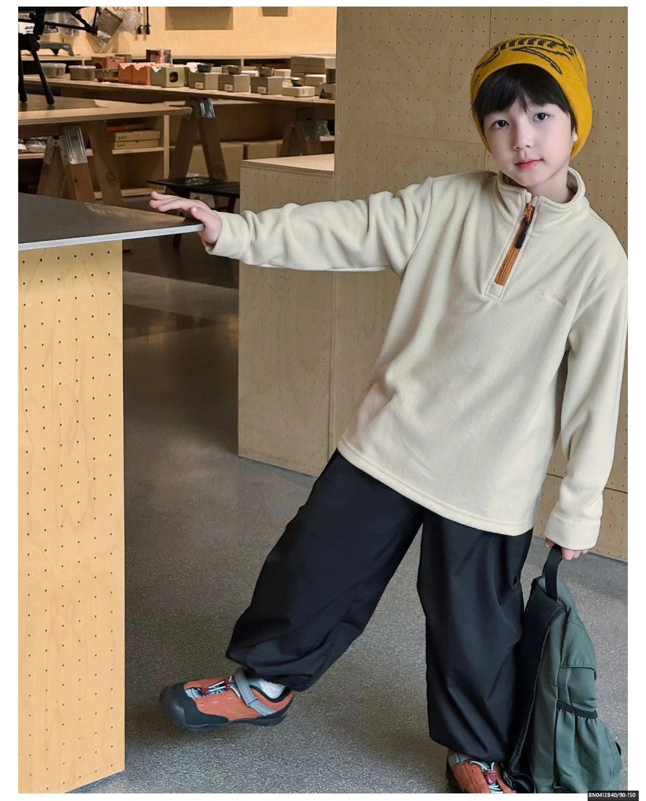 ÁO NỈ BÔNG CỔ KHÓA AOAOKIDS