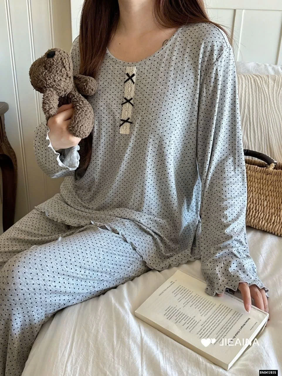 BỘ NGỦ COTTON CỔ NƠ