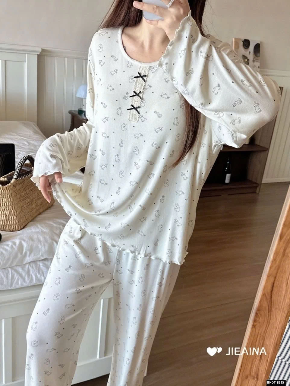 BỘ NGỦ COTTON CỔ NƠ