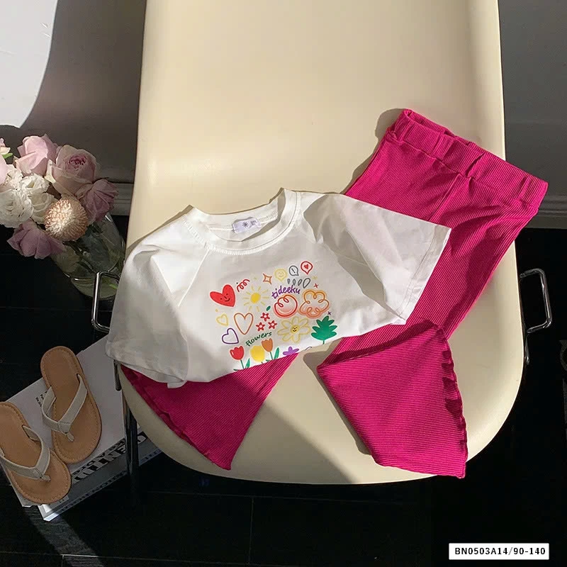 SÉT ÁO THUN QUẦN GÂN LOE