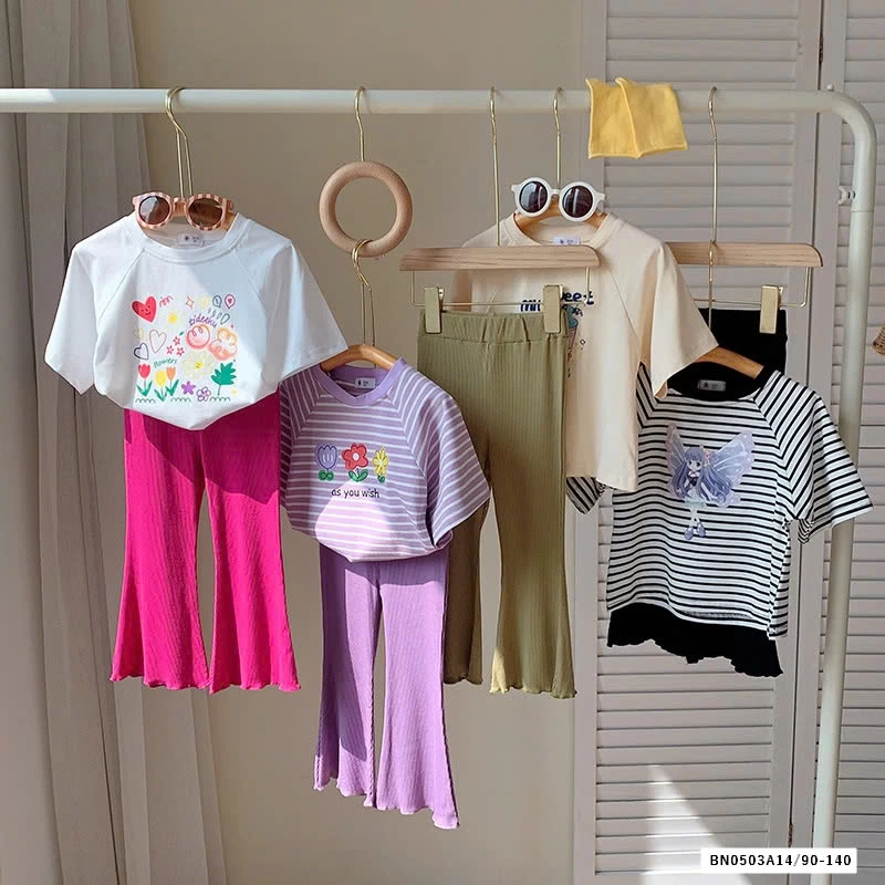 SÉT ÁO THUN QUẦN GÂN LOE