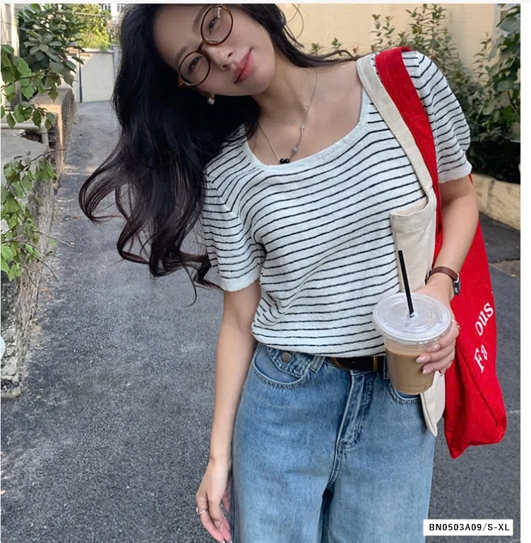 JEANS SUÔNG VIỀN GẤU