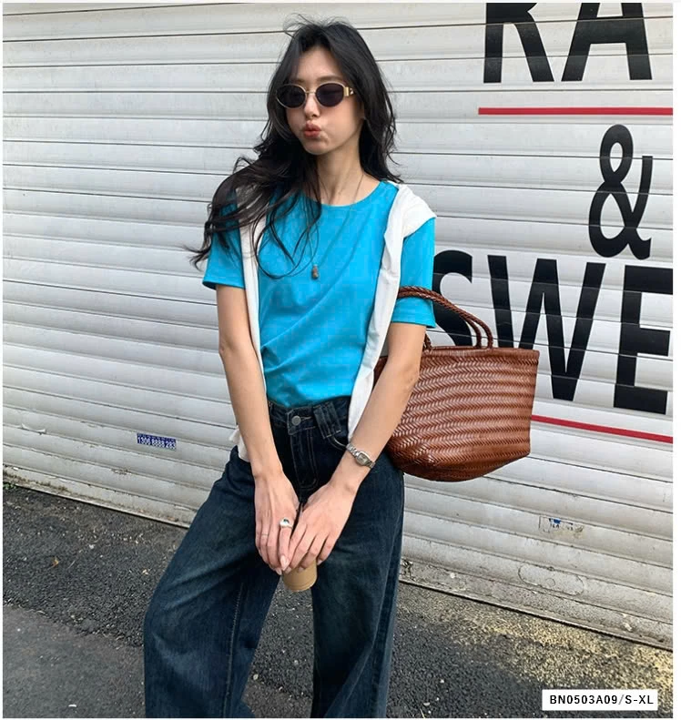 JEANS SUÔNG VIỀN GẤU