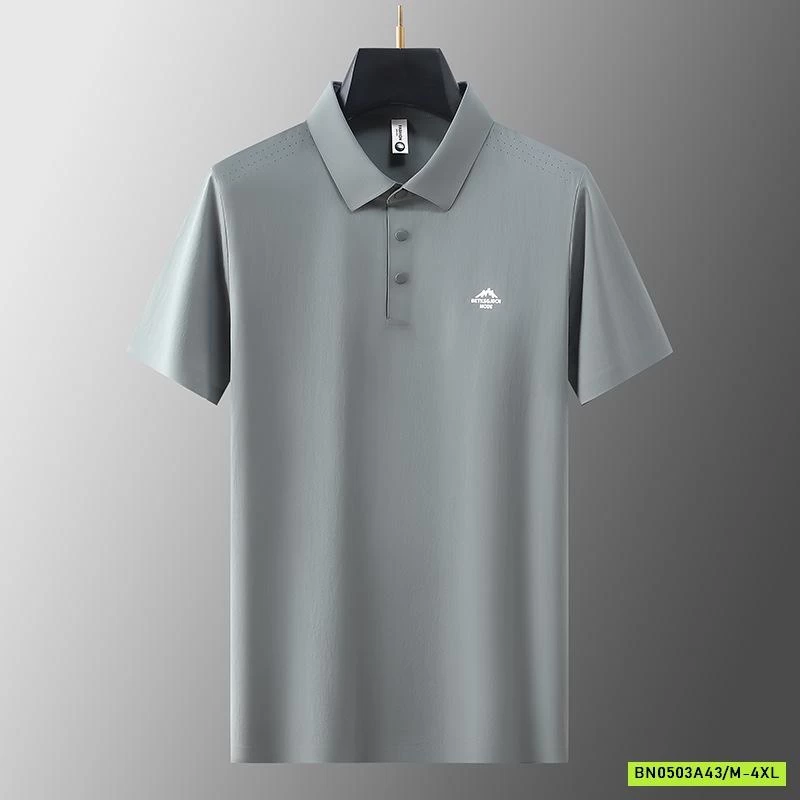 POLO LỤA NAM TRƠN MÀU