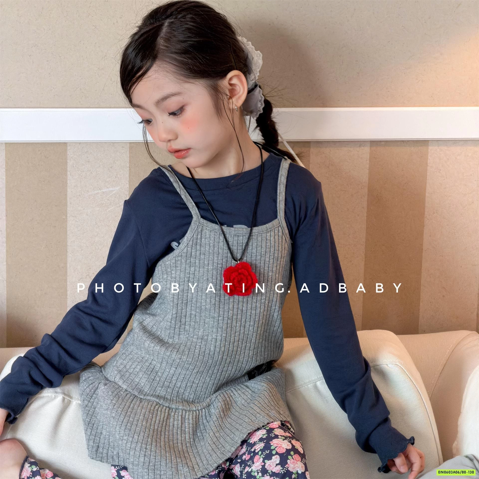 ÁO 2 DÂY ĐUÔI CÁ 7039 ADBABY