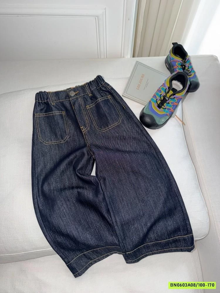 JEANS SUÔNG CHỈ NỔI 26A074 AMBB