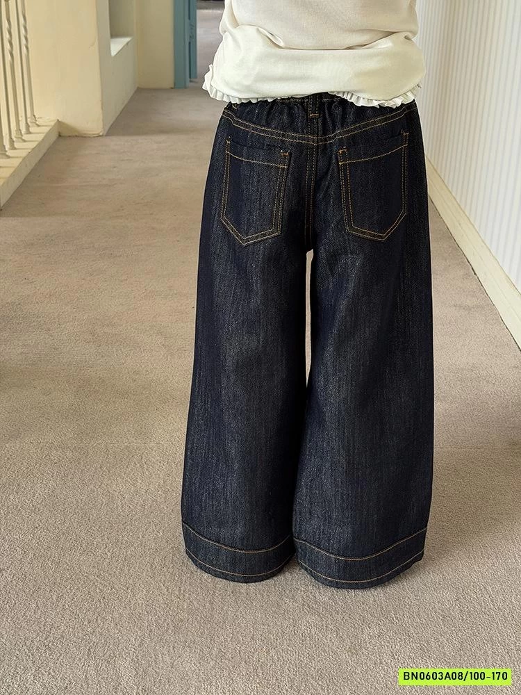 JEANS SUÔNG CHỈ NỔI 26A074 AMBB