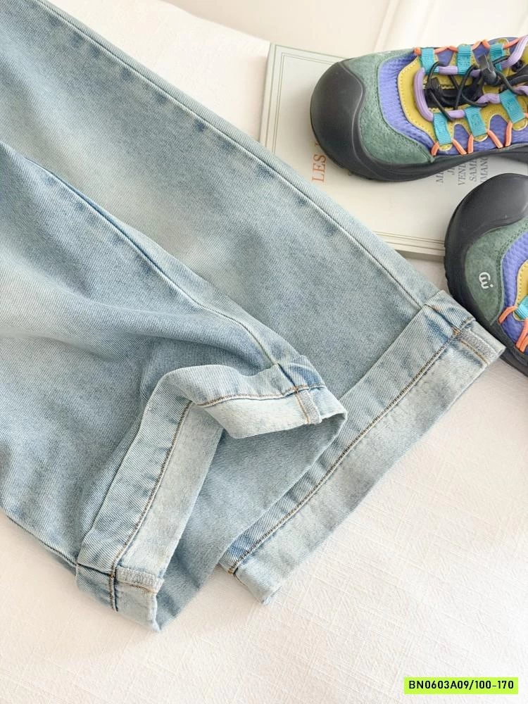 DENIM SUÔNG GẤP GẤU 26A023 AMBB