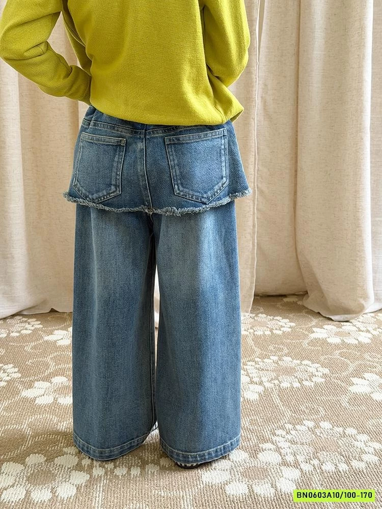 JEANS BAGGY GIẢ 2 LỚP RÁCH 26A034 AMBB