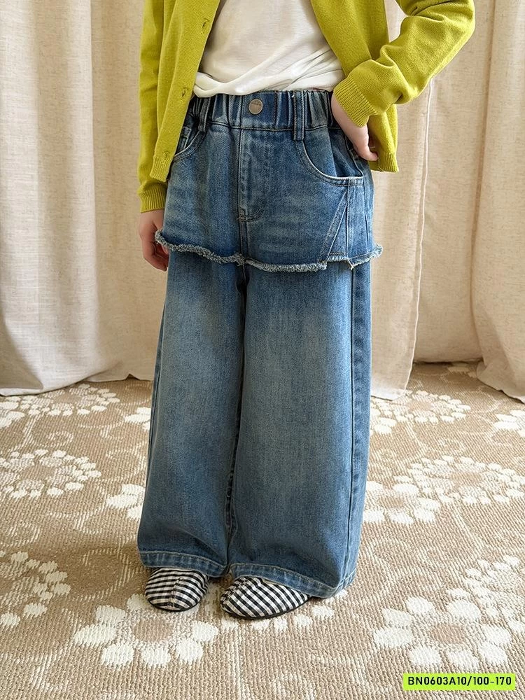 JEANS BAGGY GIẢ 2 LỚP RÁCH 26A034 AMBB