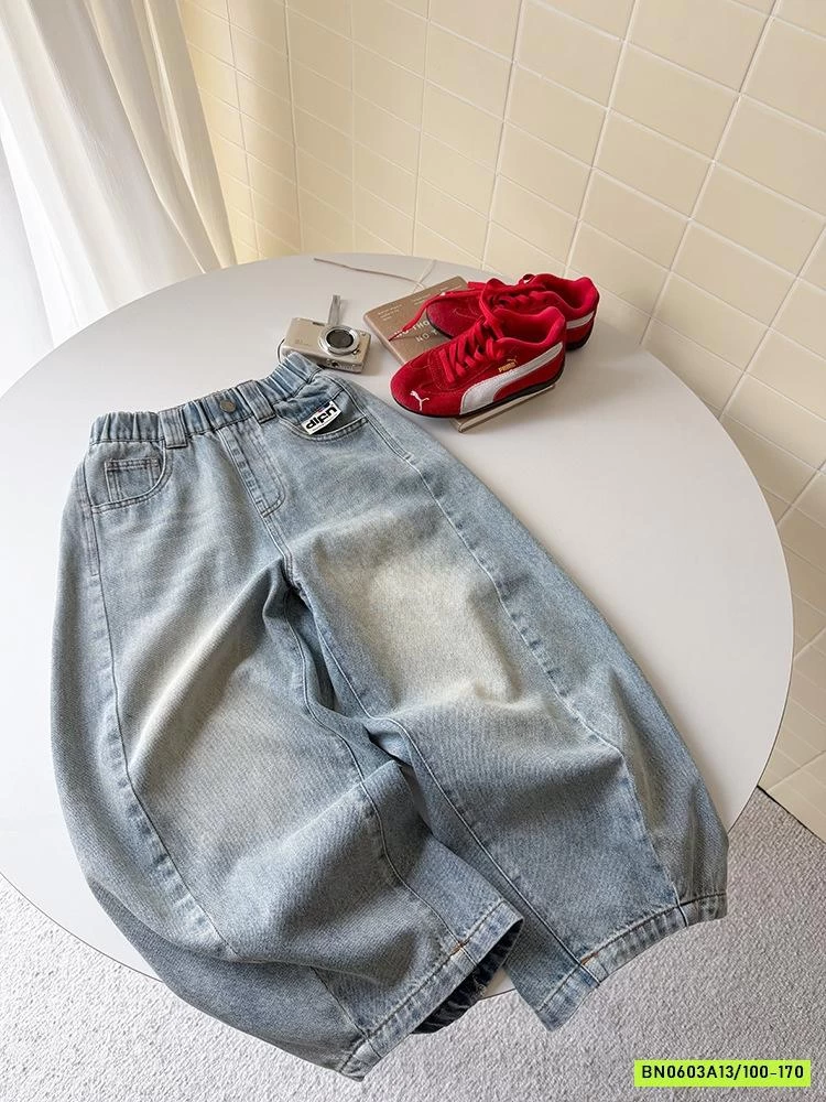 JEANS BAGGY GÂN RÁCH 26A133 AMBB