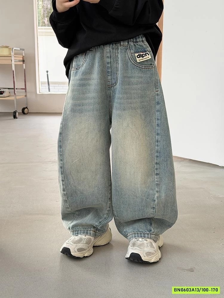 JEANS BAGGY GÂN RÁCH 26A133 AMBB