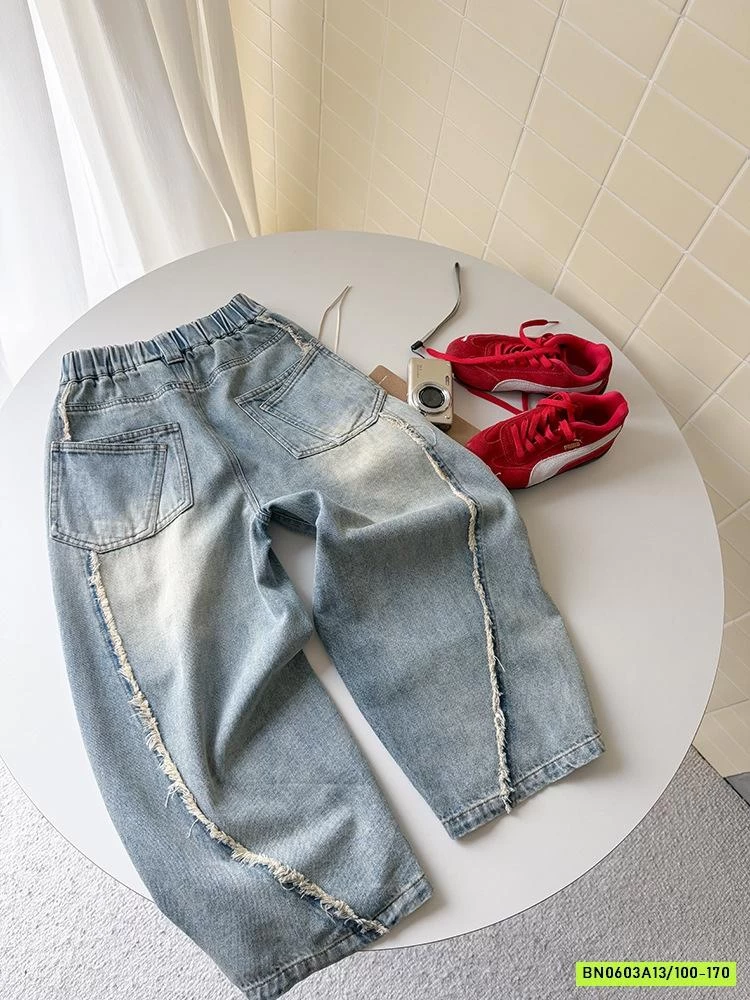 JEANS BAGGY GÂN RÁCH 26A133 AMBB