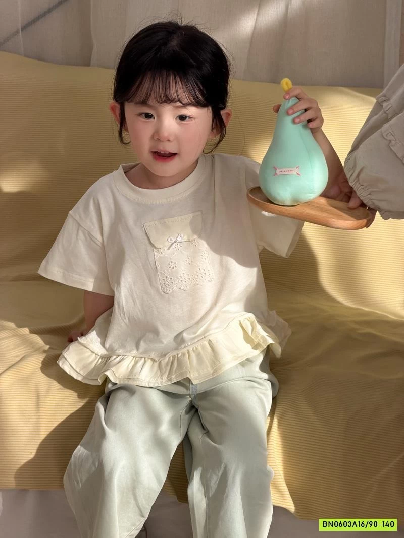 ÁO VIỀN BÈO MIX JEANS SUÔNG