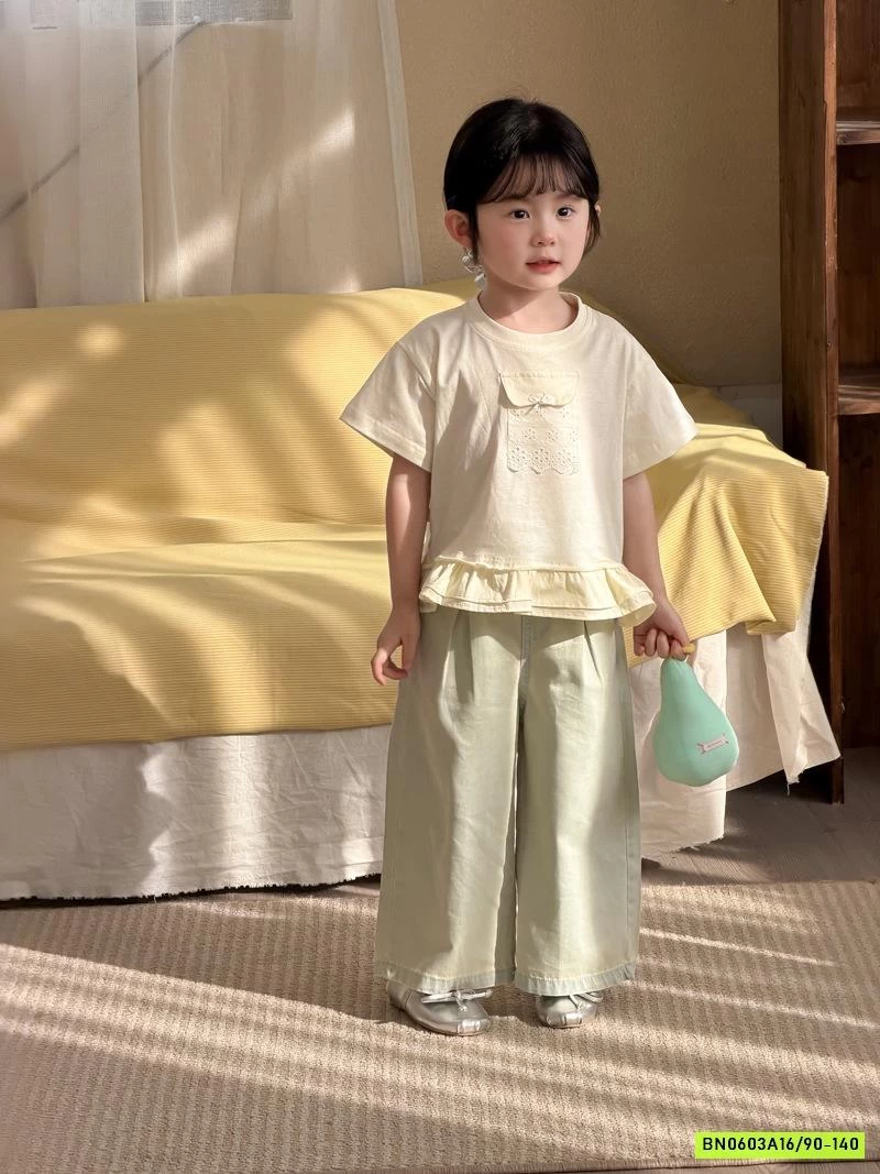 ÁO VIỀN BÈO MIX JEANS SUÔNG