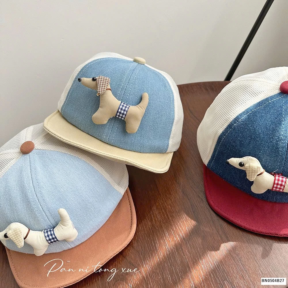 MŨ LƯỠI TRAI CÚN 3D NHÍ