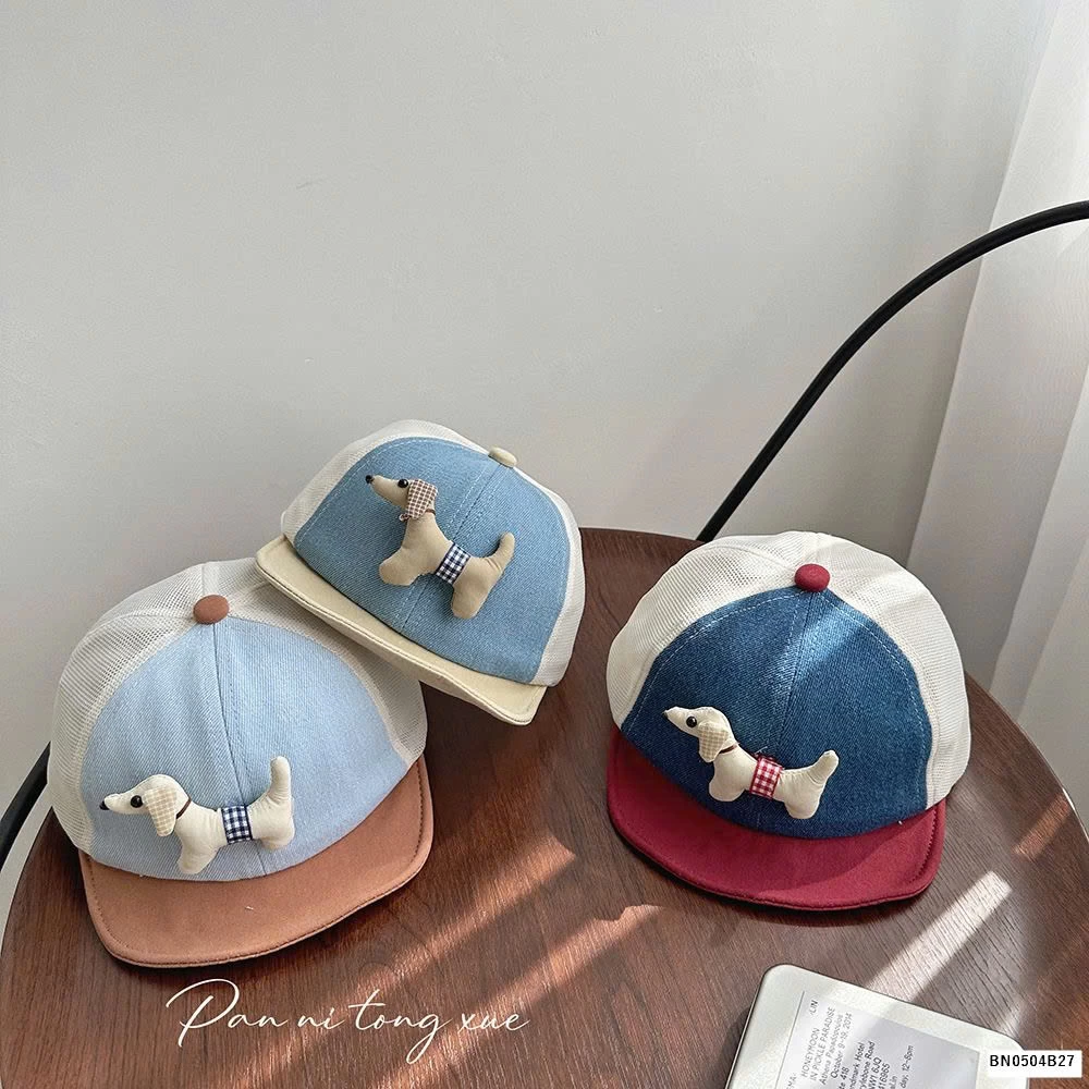 MŨ LƯỠI TRAI CÚN 3D NHÍ