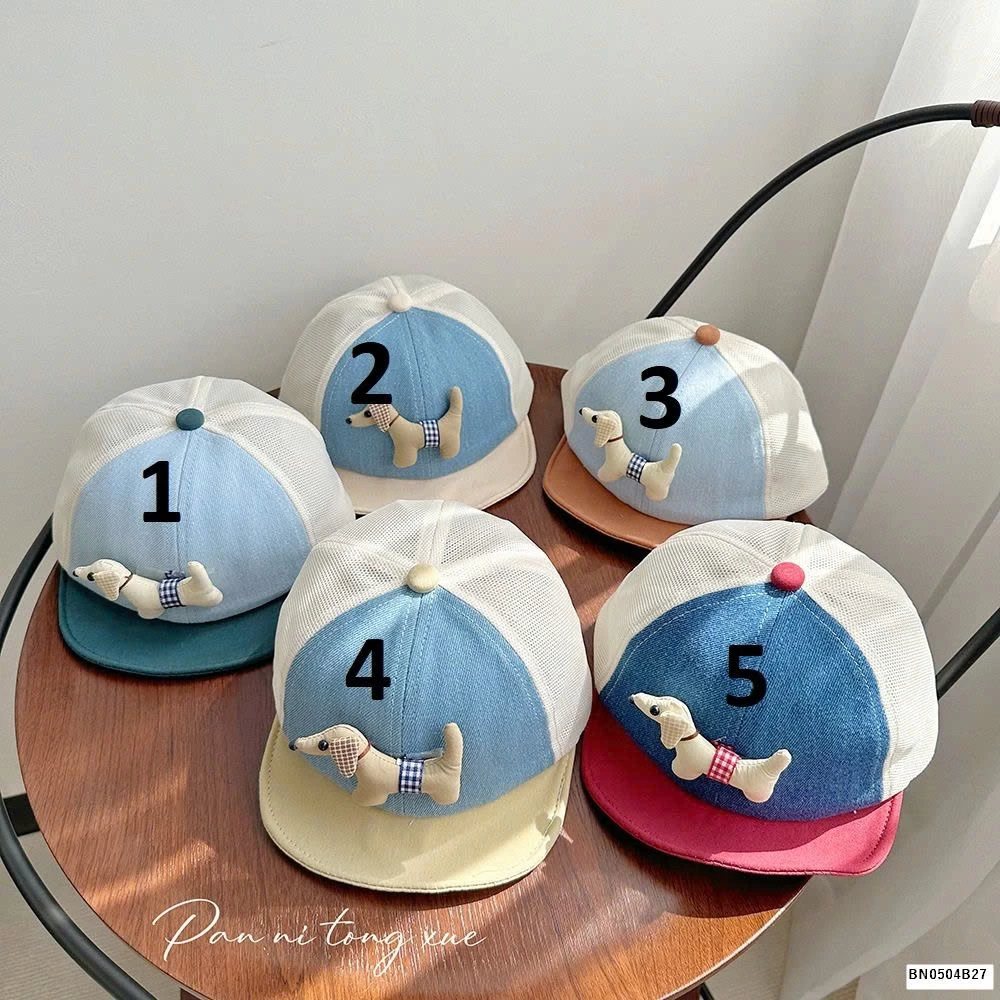 MŨ LƯỠI TRAI CÚN 3D NHÍ