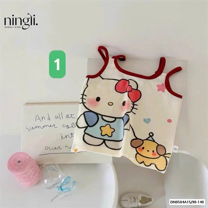 ÁO 2 DÂY ĐÔI HÌNH MÈO KIT.TY BG