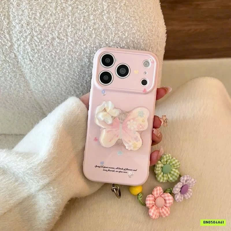 ỐP IP TONE HỒNG BƯƠM BƯỚM