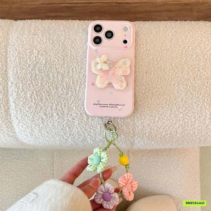 ỐP IP TONE HỒNG BƯƠM BƯỚM