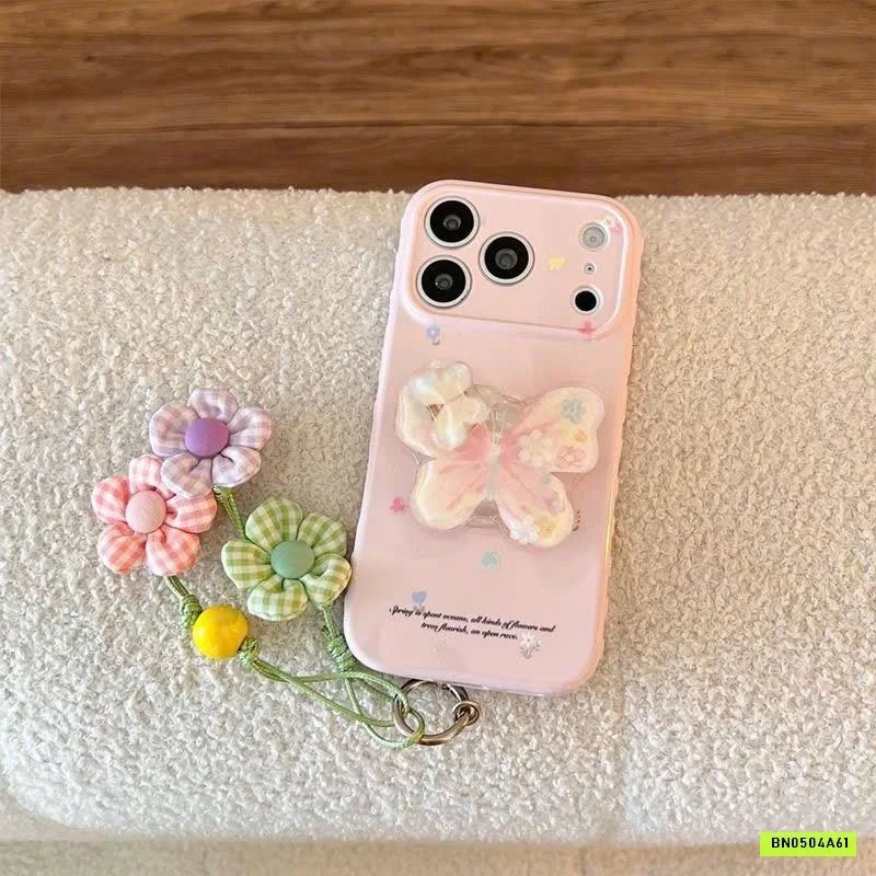 ỐP IP TONE HỒNG BƯƠM BƯỚM