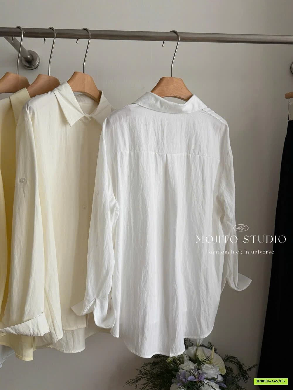 SƠ MI DÀI TAY TRƠN MÀU MOJITO